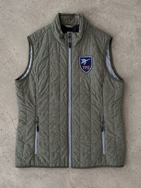 Cutter & Buck Rainier PrimaLoft Eco Quilted Vest Olive Green M